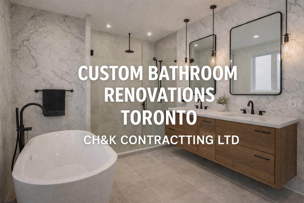 Custom Bathroom Renovations in Toronto – Designed & Built by CH&K Contracting Ltd